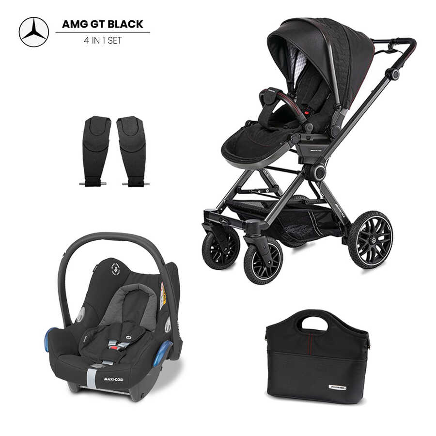 Mercedes Benz AMG GT Travel Sistem Bebek Arabası 4in1 Set Set + Maxi-Cosi Cabriofix Ana Kucağı ve Adaptör