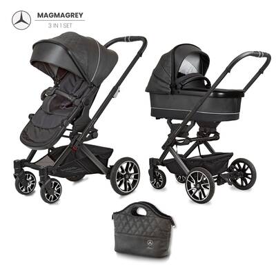 Mercedes Benz Avantgarde Magmagrey Bebek Arabası - 3in1 Set - 1