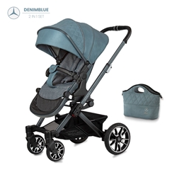 Mercedes Benz Avantgarde Denimblue Bebek Arabası - 2in1Set - Thumbnail