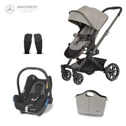 Mercedes Benz Avantgarde Macchiato Travel Sistem Bebek Arabası 4 in1 Set + Maxi-Cosi Cabriofix Ana Kucağı ve Adaptör - Thumbnail
